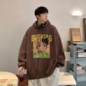 『癮品流行』美式連帽衛衣男 連帽帽T 內刷毛 長袖帽T 刷毛T 男女同款 休閒衛衣 潮牌衛衣 長版帽T-規格圖10