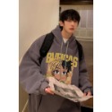 『癮品流行』美式連帽衛衣男 連帽帽T 內刷毛 長袖帽T 刷毛T 男女同款 休閒衛衣 潮牌衛衣 長版帽T-規格圖10
