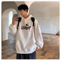 『癮品流行』連帽衛衣男 大學T 長袖帽T 帽t 連帽衛衣 卡通 印花 可愛 男女同款 美式寬松百搭休閑上衣ins-規格圖8