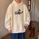 『癮品流行』連帽衛衣男 大學T 長袖帽T 帽t 連帽衛衣 卡通 印花 可愛 男女同款 美式寬松百搭休閑上衣ins-規格圖8