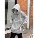 【台灣現貨】美式復古 衛衣 美式衛衣男 熱賣爆款鞦鼕季hiphop嘻哈高街衛衣男高領連帽加絨加厚寬鬆刺繡設計感外套-規格圖8