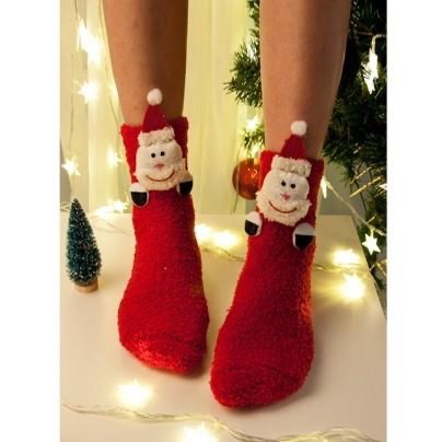 聖誕節系列襪子一入-聖誕老人襪子-細節圖3