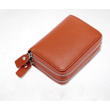 真皮女款雙層零錢卡包-細節圖8