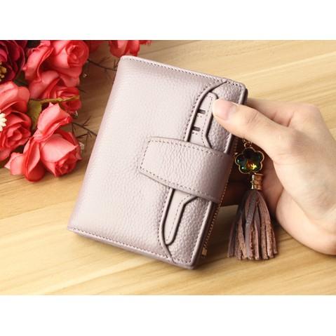 多卡位大容量真皮流蘇女短錢包-細節圖6