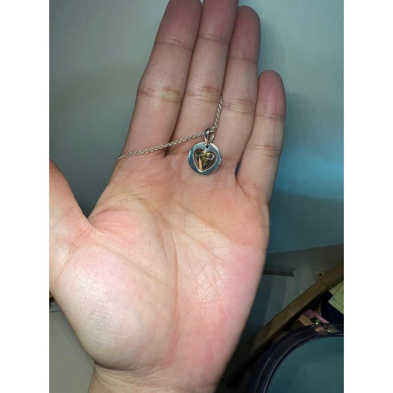 PANDORA項鍊/95成新/台北新光三越購入/925銀、鍍14k金獨特金屬組合、實心14k金和創新鍍14k玫瑰金製成-細節圖2