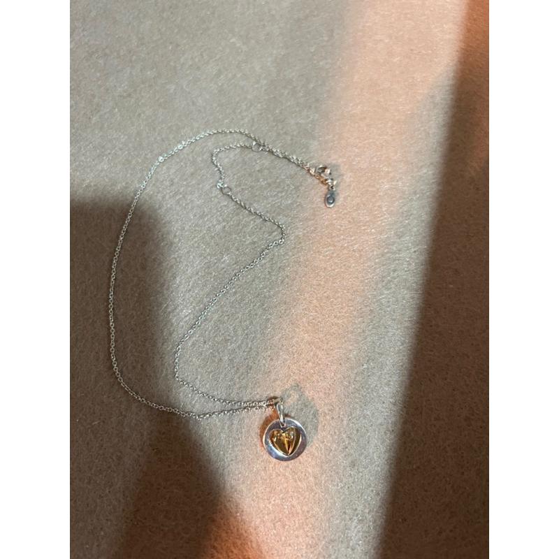 PANDORA項鍊/95成新/台北新光三越購入/925銀、鍍14k金獨特金屬組合、實心14k金和創新鍍14k玫瑰金製成-細節圖3