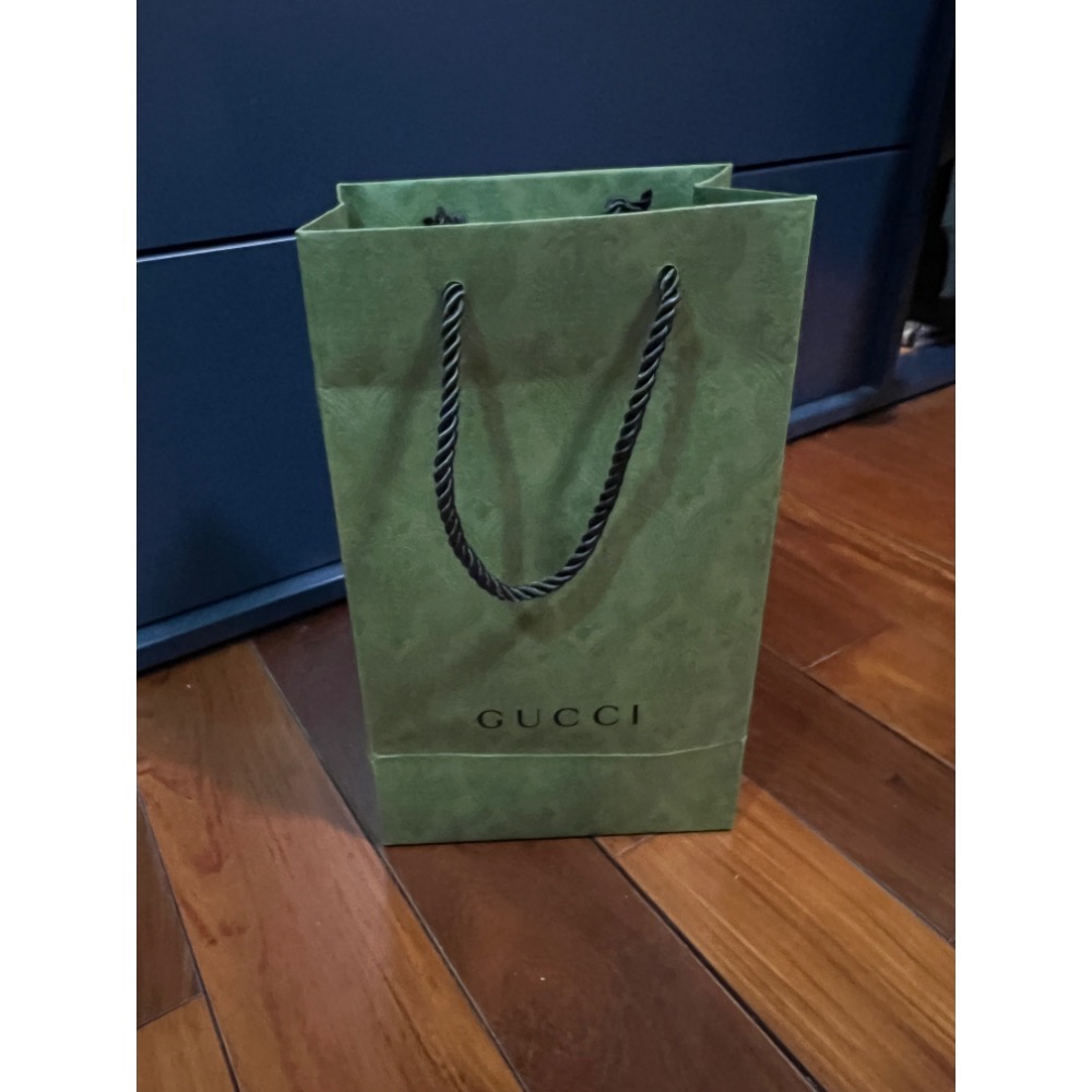 GUCCI紙袋 綠色  （高28.5  長17 寬6公分）-細節圖2