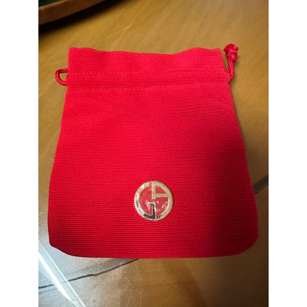 【Giorgio Armani 阿瑪尼】品牌原廠收納袋 紅色布袋 黑色防塵袋 精品隨身袋 贈品袋 現貨-細節圖2