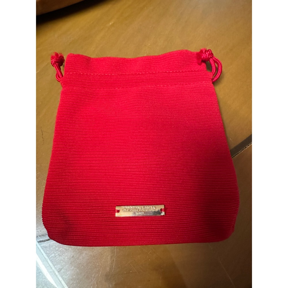 【Giorgio Armani 阿瑪尼】品牌原廠收納袋 紅色布袋 黑色防塵袋 精品隨身袋 贈品袋 現貨-細節圖3