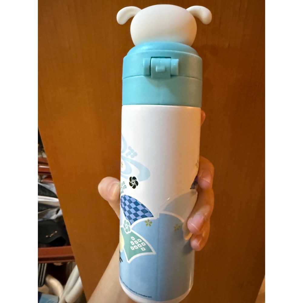 全新 蠟筆小新 彈跳保溫瓶 350ml 304 不銹鋼 2025 SOGO 週年慶 來店禮-細節圖2