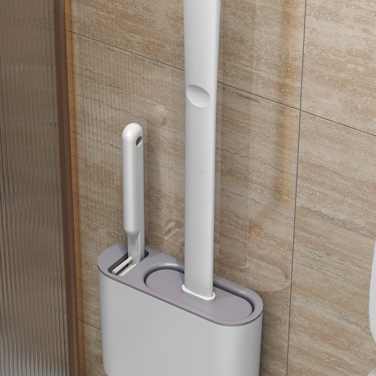 馬桶刷 矽膠馬桶刷 清潔刷 清潔 無死角 壁掛 免打孔 廁所 刷子 馬桶刷壁掛 廁所刷 廁所清潔 馬桶清潔 馬桶刷組-細節圖2