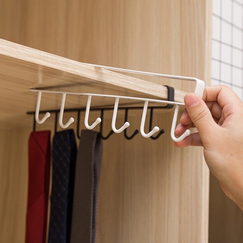 萬用掛勾 廚房掛勾 掛勾 衣櫃掛勾 整理架 領帶 衣櫥掛勾 衣櫥 收納 置物架 免釘掛勾 萬用掛勾 掛鈎-細節圖4