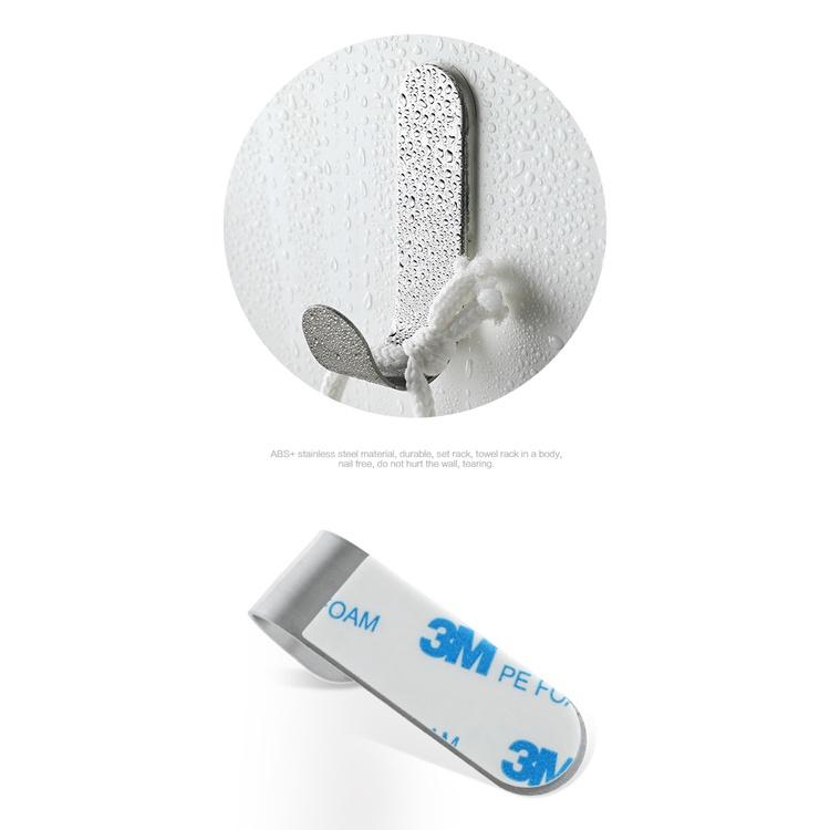 不鏽鋼J型掛勾 免丁掛鈎 免打孔掛鈎  廚房掛鉤 掛鈎 無痕掛勾-細節圖2