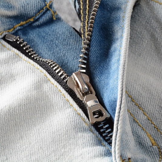 AMIRI 牛仔褲男士牛仔褲高街牛仔褲潮流街頭牛仔休閑長褲微彈棉青年淺藍色緊身牛仔褲-細節圖3