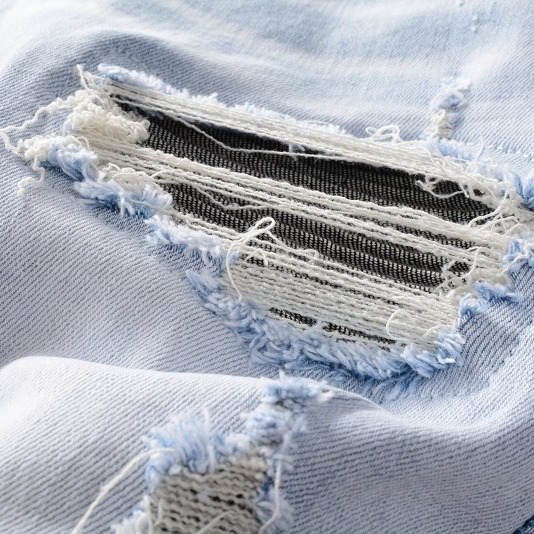 【新款】AMIRI牛仔褲牛仔長褲淺色修身牛仔長褲小腳褲男生牛仔長褲AMIRI男士牛仔褲-細節圖7