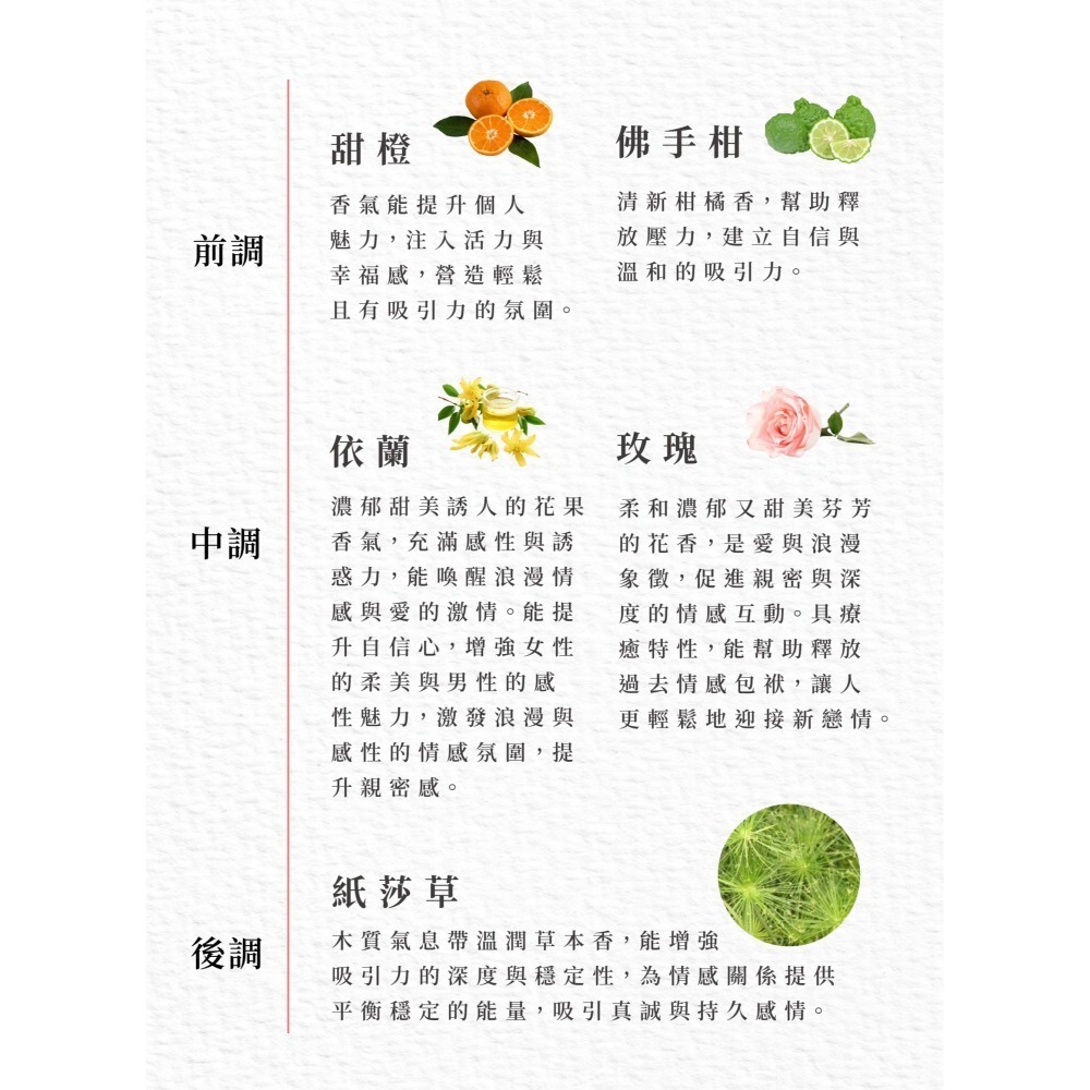 招桃花噴霧 Attraction 香水級 水晶香氛能量噴霧 提升魅力 吸引心儀對象 增強人緣 調香師×水晶療癒師研發-細節圖7