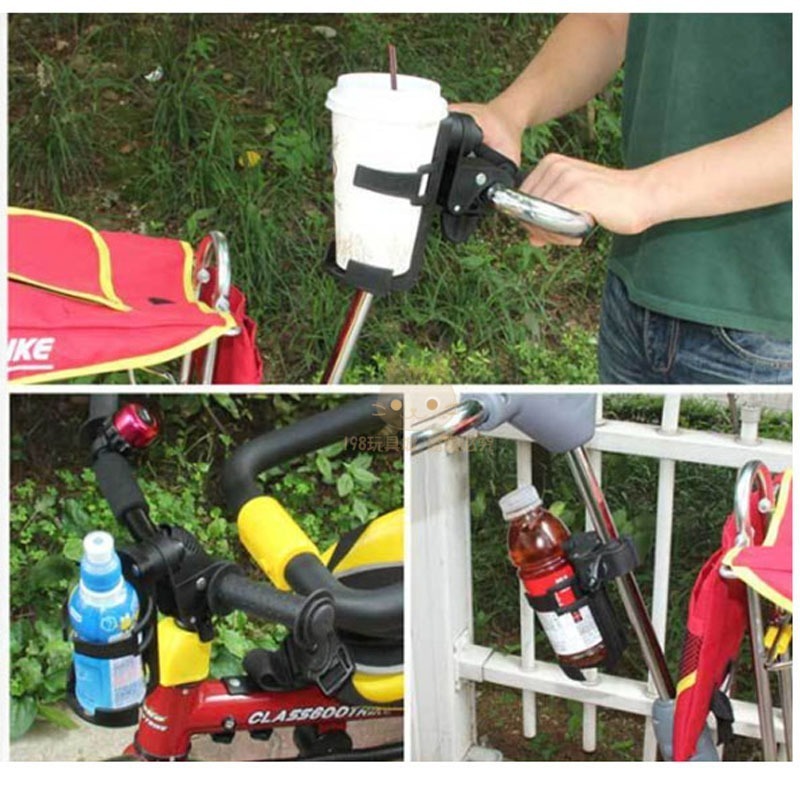 嬰兒車杯架 手推車杯架 腳踏車杯架 摩托車杯架 通用型杯架 奶瓶架 可轉向杯架 台灣現貨 😽198玩具城😽 W116-細節圖7