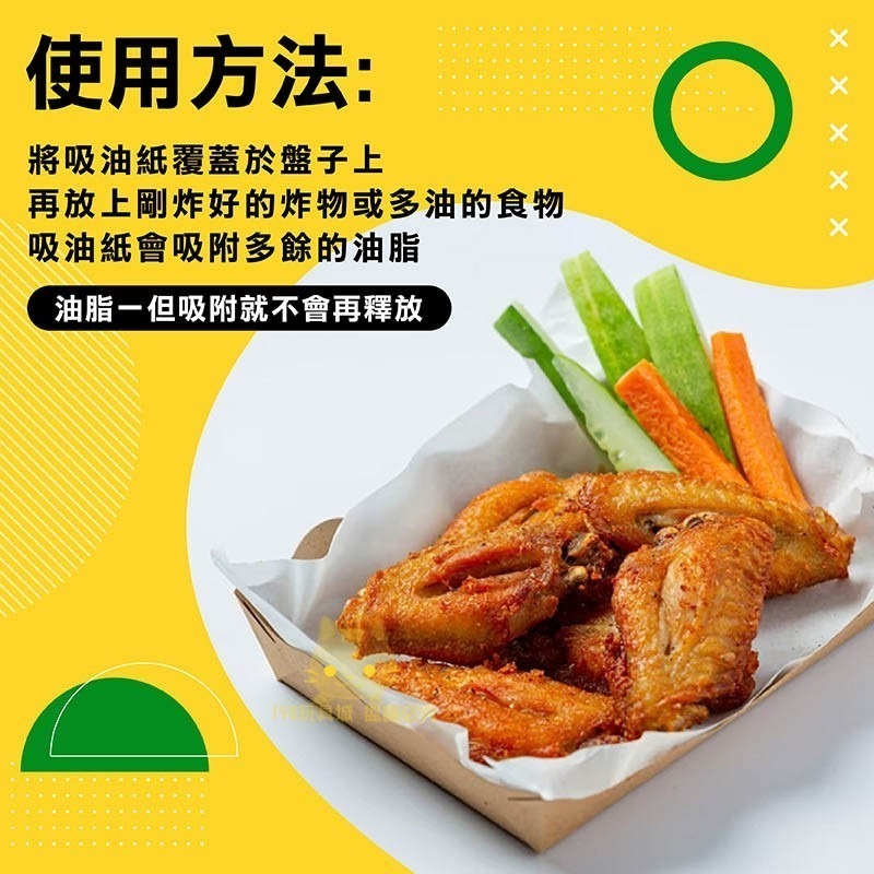 吸油紙 炸物吸油紙 烘焙吸油紙 食物吸油紙 1包50張 檢驗合格 台灣製造 🔥台灣現貨🔥 198玩具城 W178-細節圖4
