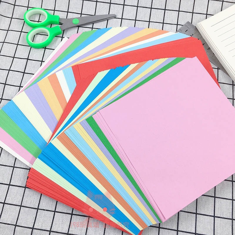 彩色紙 色紙 兒童色紙 兒童摺紙 紙鶴摺紙 勞作色紙 教學用色紙 單色色紙 🔥台灣現貨🔥 198玩具城 W1250-細節圖11