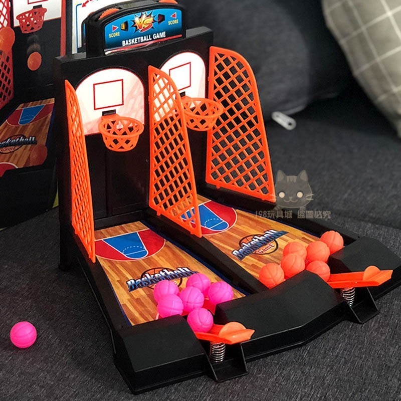 桌上投籃機 籃球台 手指投籃玩具 雙人桌上籃球台 親子互動 迷你投籃機 🔥台灣出貨🔥 😽198玩具城😽 W201-細節圖11
