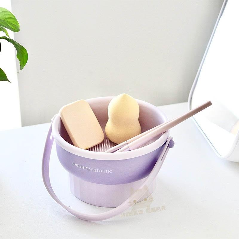 刷具清洗 刷具洗刷碗 洗刷具 可吊掛洗刷碗 刷具架 粉撲清潔 美妝蛋清潔 化妝刷清潔 台灣現貨 198玩具城 W1518-細節圖9