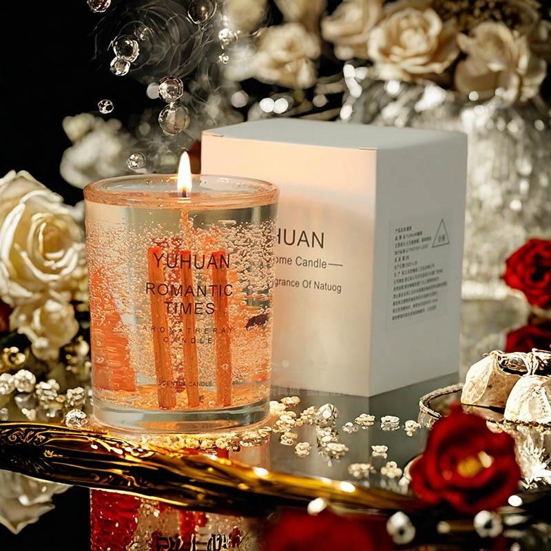 香薰蠟燭 香氛蠟燭 果凍香薰蠟燭 真花香氛蠟燭 蠟燭 室內香氛 精油蠟燭 送禮 🔥台灣現貨🔥😽198玩具城😽 W1505-細節圖8