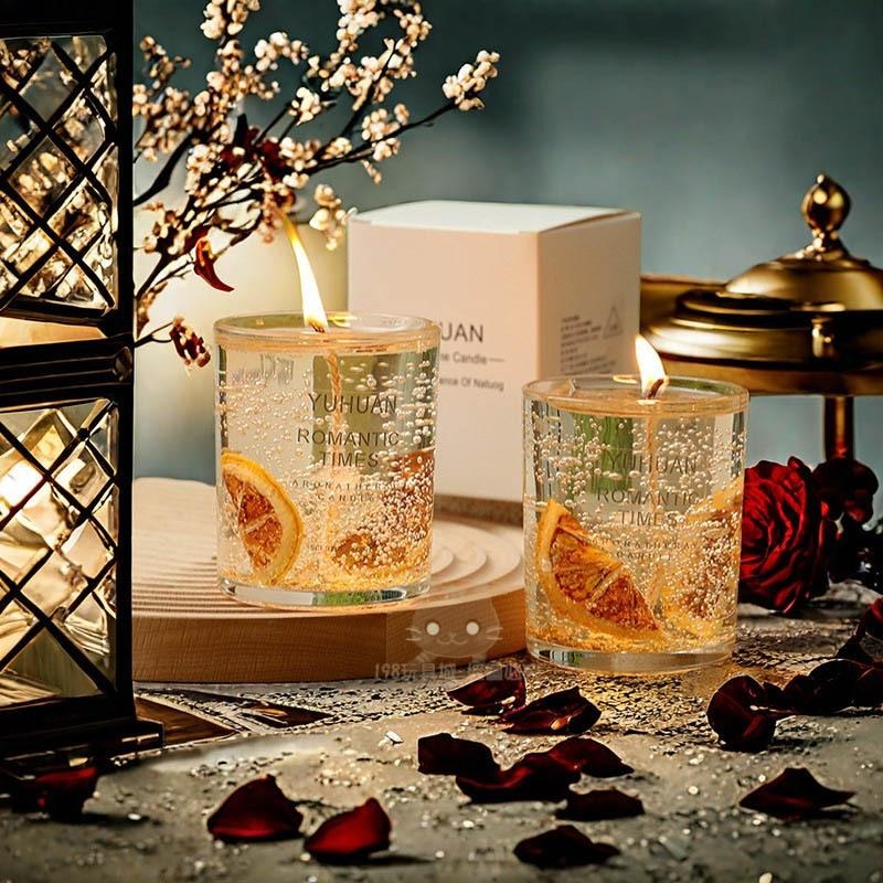 香薰蠟燭 香氛蠟燭 果凍香薰蠟燭 真花香氛蠟燭 蠟燭 室內香氛 精油蠟燭 送禮 🔥台灣現貨🔥😽198玩具城😽 W1505-細節圖9