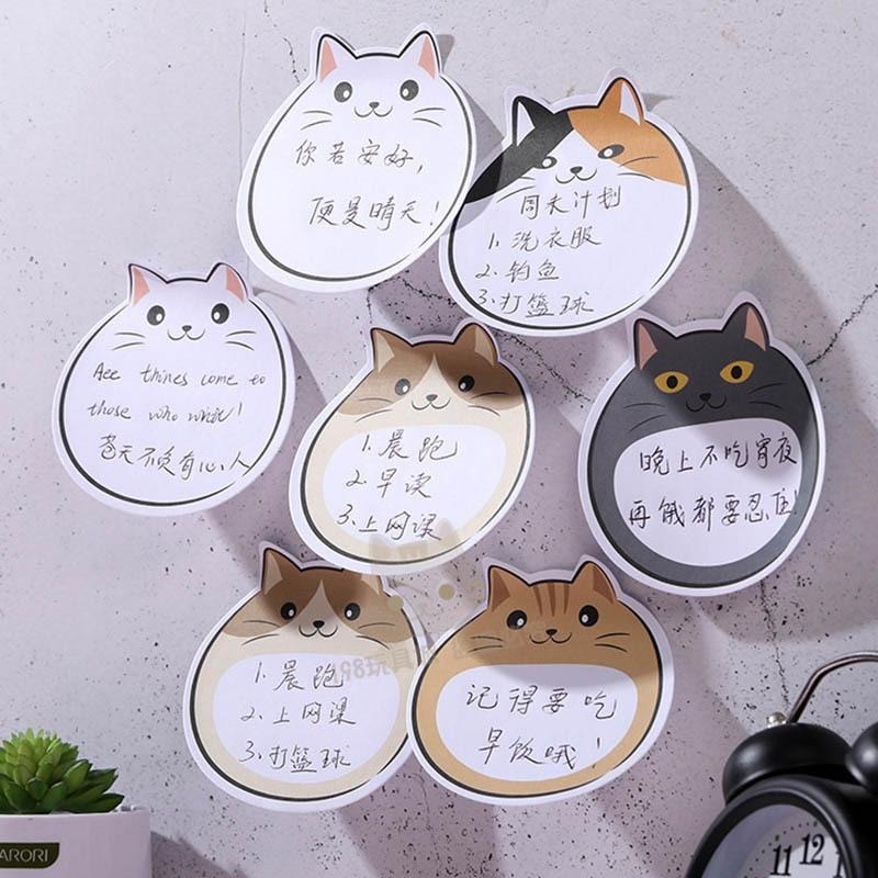 便條貼 N次貼 貓咪便利貼 可愛便條紙 造型便利貼 卡通便利貼 無痕貼 🔥台灣現貨🔥 😽198玩具城😽 W1477-細節圖8
