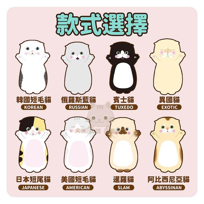 便利貼 貓咪造型便利貼 N次貼 貓咪露肚肚 造型便利貼 可愛便利貼 貓咪系列 🔥台灣現貨🔥 😽198玩具城😽 W1457-細節圖3