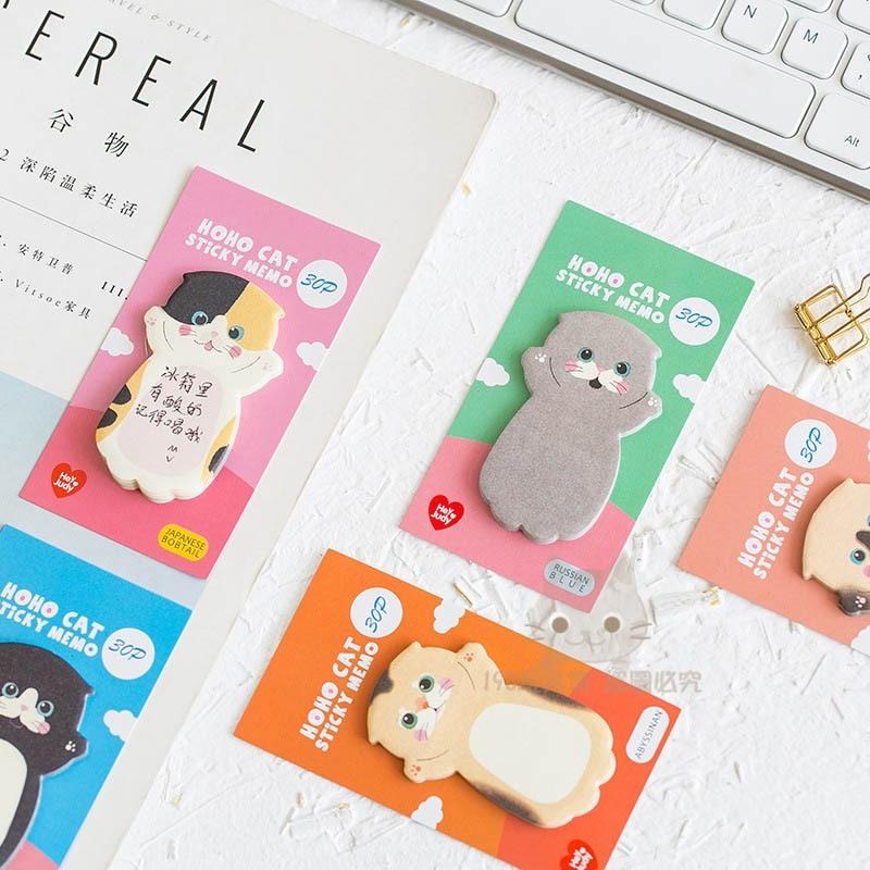 便利貼 貓咪造型便利貼 N次貼 貓咪露肚肚 造型便利貼 可愛便利貼 貓咪系列 🔥台灣現貨🔥 😽198玩具城😽 W1457-細節圖7