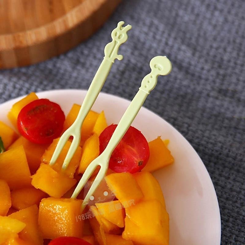 水果叉 甜點叉 造型叉子 蛋糕叉 一次性叉子 沙拉叉 試吃叉 🔥台灣現貨🔥 😽198玩具城😽 W287-細節圖6