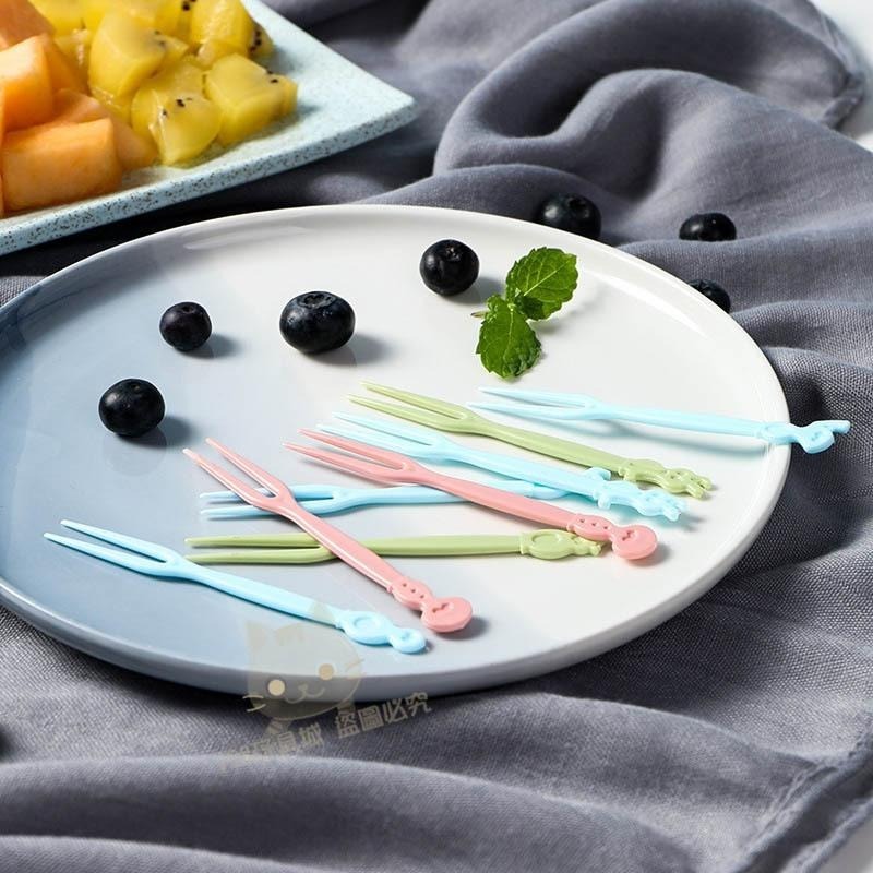 水果叉 甜點叉 造型叉子 蛋糕叉 一次性叉子 沙拉叉 試吃叉 🔥台灣現貨🔥 😽198玩具城😽 W287-細節圖7