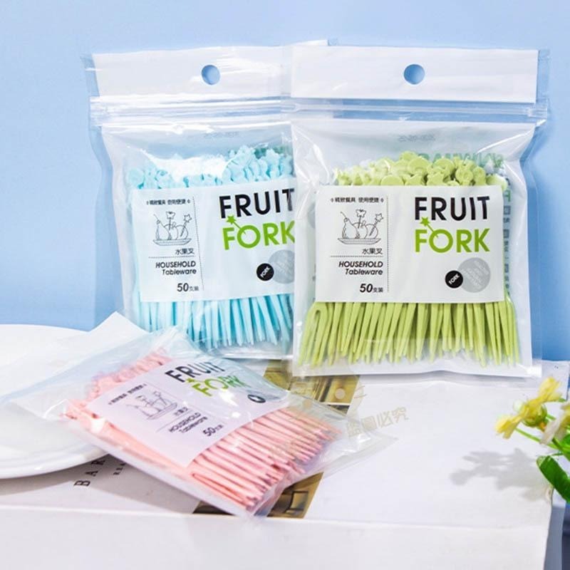水果叉 甜點叉 造型叉子 蛋糕叉 一次性叉子 沙拉叉 試吃叉 🔥台灣現貨🔥 😽198玩具城😽 W287-細節圖9