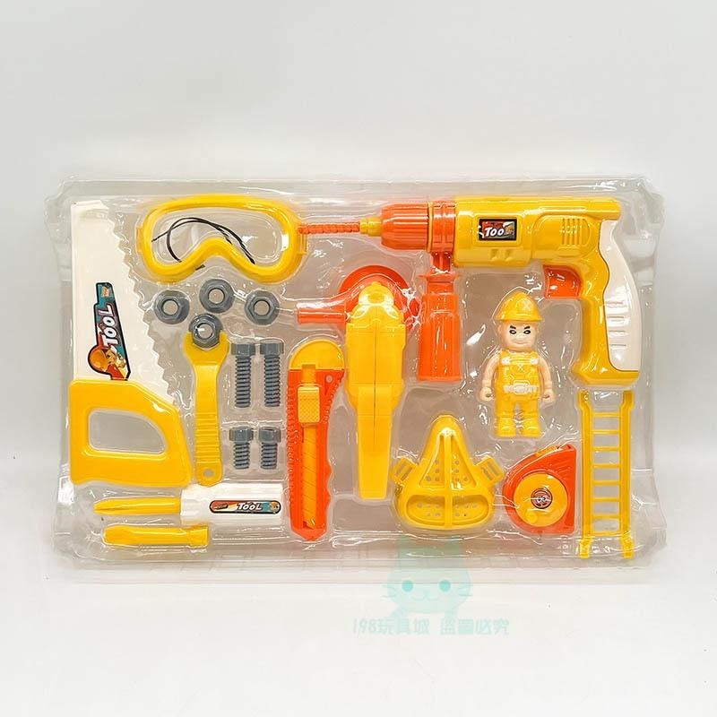 電鑽玩具 維修工具玩具 電鑽工具玩具 工程工具玩具 商檢合格 切割機玩具 🔥台灣現貨🔥 😽198玩具城😽 W1362-細節圖6