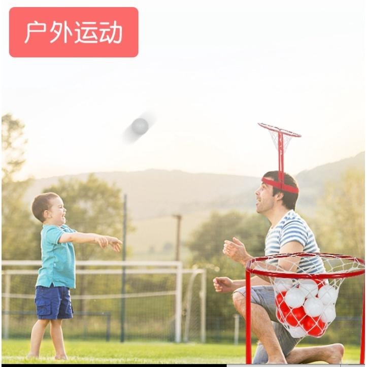 頭頂投籃 頭頂籃球 投籃遊戲 頭頂接球 投射遊戲 接球遊戲 親子遊戲 🔥台灣現貨🔥 😽198玩具城😽 W1107-細節圖7