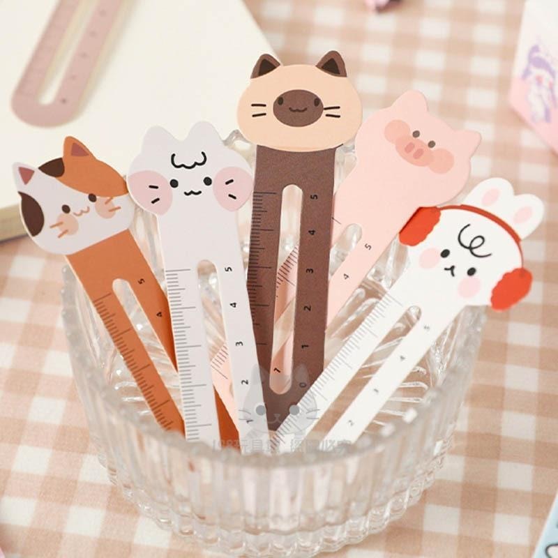 書籤 造型書籤 書籤尺 可愛書籤 手帳書籤 手帳尺 動物造型書籤 文具 🔥台灣現貨🔥 😽198玩具城😽 W1422-細節圖6