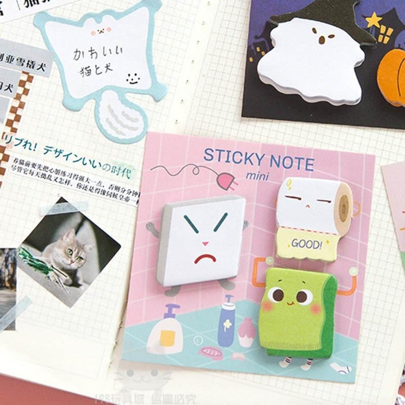 便利貼 手帳貼紙 卡通便利貼 主題便利貼 迷你便利貼 造型便利貼 N次貼 🔥台灣現貨🔥 😽198玩具城😽 W1439-細節圖7