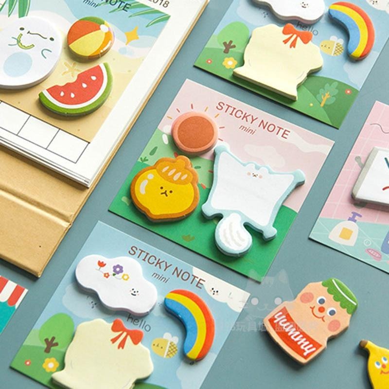 便利貼 手帳貼紙 卡通便利貼 主題便利貼 迷你便利貼 造型便利貼 N次貼 🔥台灣現貨🔥 😽198玩具城😽 W1439-細節圖8
