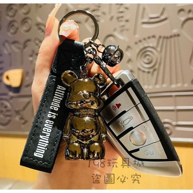 領結熊吊飾 領結熊鑰匙圈 熊熊鑰匙圈 暴力熊 小熊鑰匙圈 鑰匙圈 吊飾 🔥台灣現貨🔥 😽198玩具城😽 W843-細節圖7