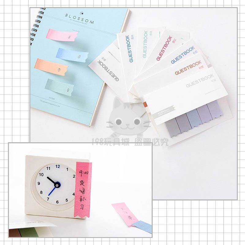 便利貼 漸層便利貼 日系唯美便利貼 韓國流行便利貼 備忘錄 多色可選 🔥台灣現貨🔥 😽198玩具城😽 W284-細節圖10