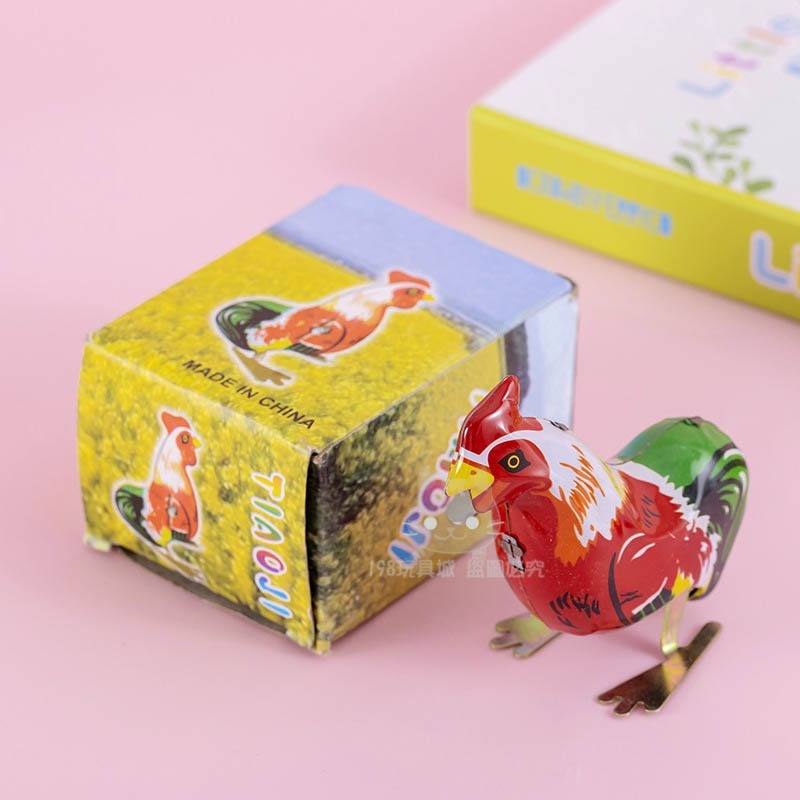 發條玩具 懷舊玩具  鐵皮青蛙 上鍊發條玩具鐵皮公雞 坦克車 兒童玩具 台灣現貨🔥 😽198玩具城😽 W1609-細節圖8