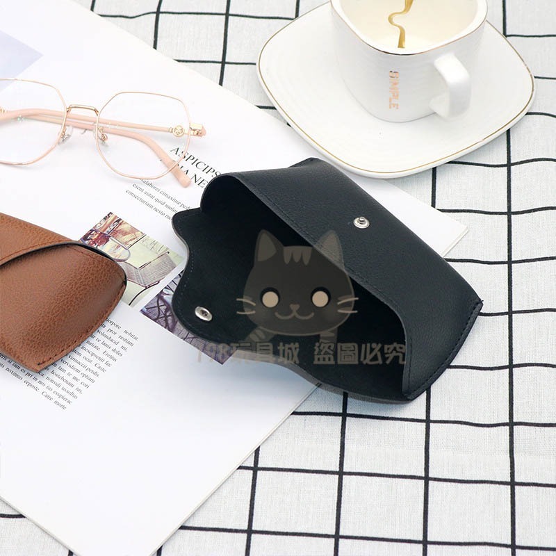 皮革眼鏡盒 眼鏡盒 墨鏡盒 眼鏡收納盒 太陽眼鏡盒 眼鏡收納包 墨鏡收納 台灣現貨 😽198玩具城 W1633-細節圖6