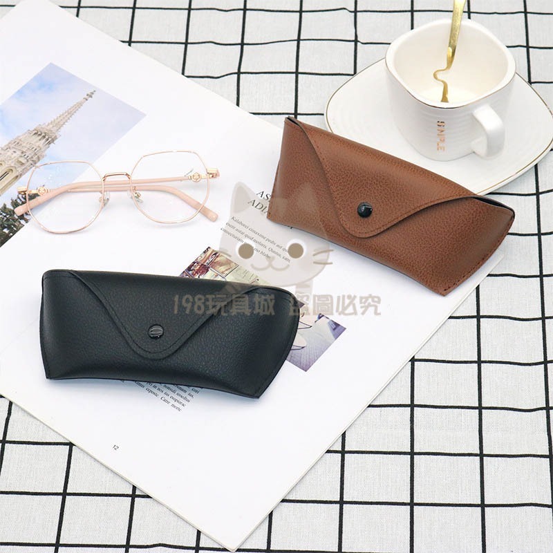 皮革眼鏡盒 眼鏡盒 墨鏡盒 眼鏡收納盒 太陽眼鏡盒 眼鏡收納包 墨鏡收納 台灣現貨 😽198玩具城 W1633-細節圖8