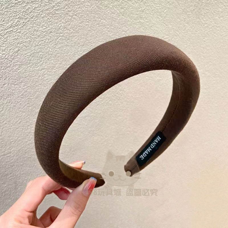 髮箍 寬邊髮箍 高顱頂髮箍 海綿髮箍 奶油色髮箍 法式頭箍 🔥台灣現貨🔥 😽198玩具城😽 W1637-規格圖9