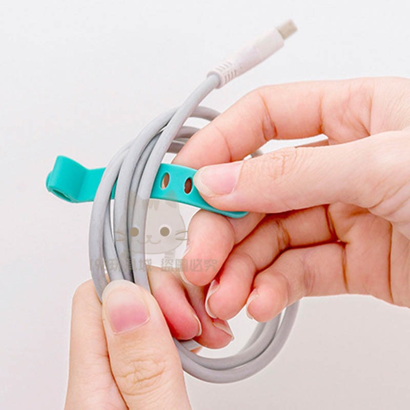 矽膠束線帶 整線器 束線器 綁線 理線 矽膠綁帶 集線器 綁線帶 紮線帶 理線器 台灣現貨 198玩具城 【W1191】-細節圖4