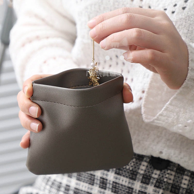 彈片收納包 彈簧包 磁吸收納包 小物收納包 零錢包 磁吸錢包 耳機收納包 口紅包 台灣現貨 198玩具城 【W1174】-細節圖7