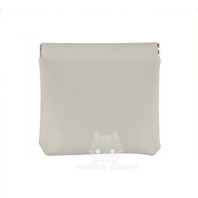 淺灰色》皮革收納小包