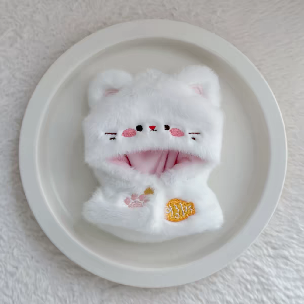 現貨 棉花娃衣 動物斗篷系列 10cm 小熊 小鴨 狐狸 狸貓 斗篷 披風 青蛙 labubu娃衣-規格圖5