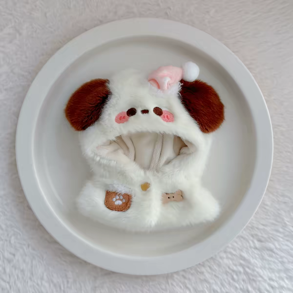 現貨 棉花娃衣 動物斗篷系列 10cm 小熊 小鴨 狐狸 狸貓 斗篷 披風 青蛙 labubu娃衣-規格圖5