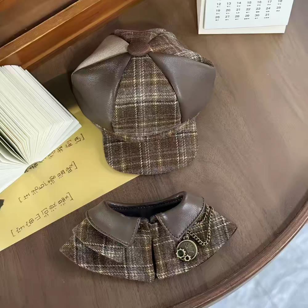 現貨 棉花娃衣 萌探社 10cm labubu娃衣 無屬性 男娃衣 女娃衣 正版 斗篷 披風 cp服 情侶裝-規格圖8